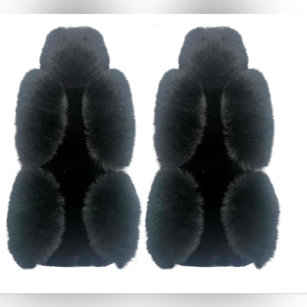 Luxurious Black Fur Vest - Picture 1 of 8
